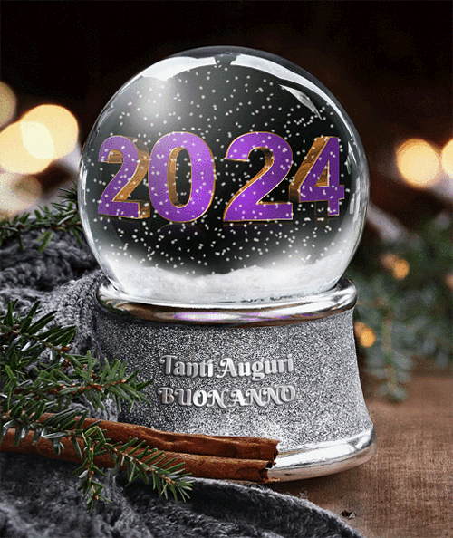 Gif animate di Natale con globo di neve Gif 2025